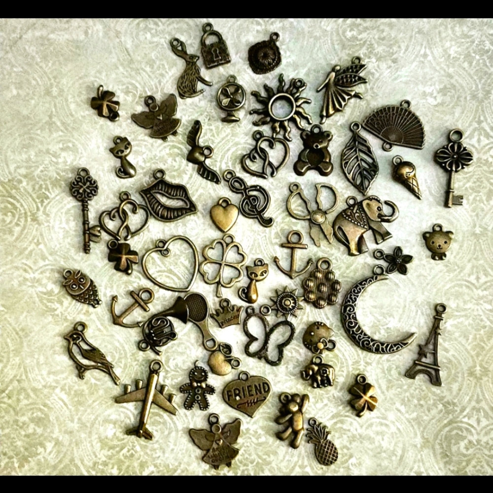Vintage Bronze Charm Collection